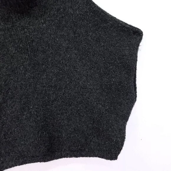 Sita Murt Turtleneck Poncho Sweater Size Small Sherpa Fleece Pullover - Picture 9 of 12